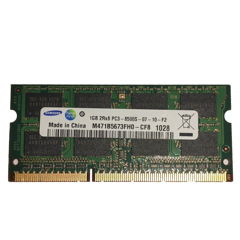 رم لپ ‌تاپ DDR3 تک کاناله 1066 مگاهرتز PC3 سامسونگ مدل 8500s ظرفیت 1 گیگابایت