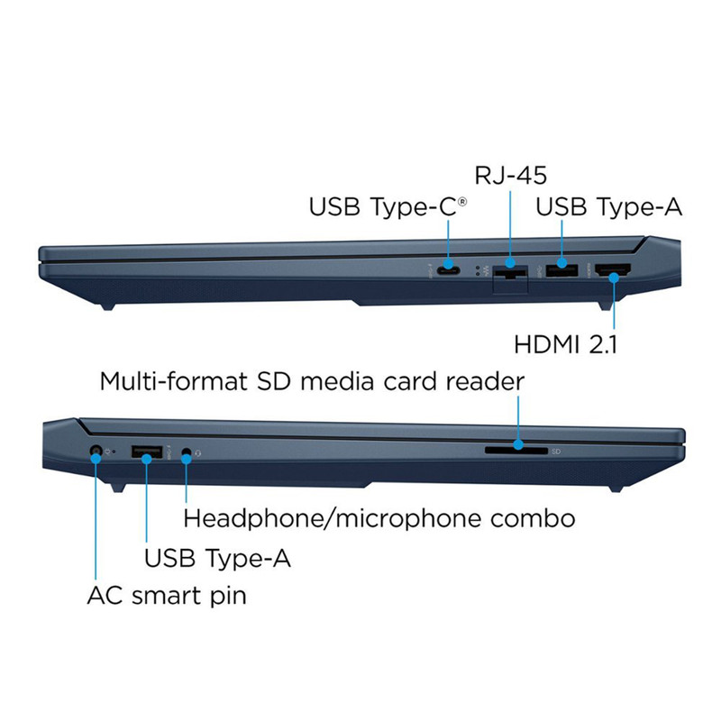 لپ تاپ 15.6 اینچی اچ‌ پی مدل Victus 15t FA1093dx-i5 13420H 8GB 512SSD RTX3050