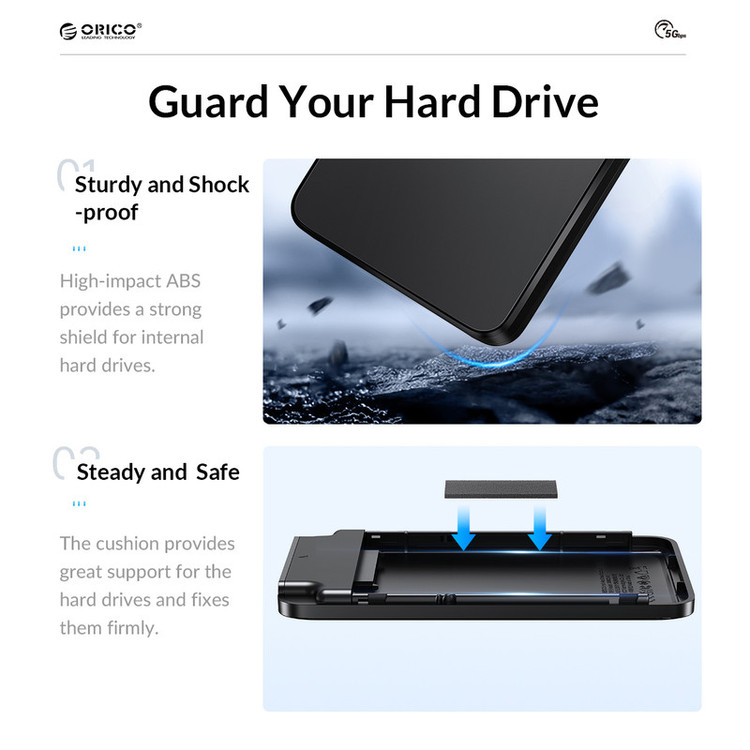 قاب هارددیسک اکسترنال 2.5 اینچی USB3.0 اوریکو مدل 2588U3-V1
