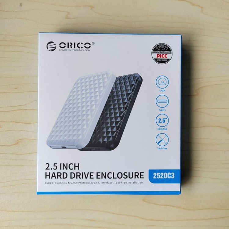 قاب اکسترنال هارددیسک 2.5 و 3.5 اینچی USB Type-C اوریکو مدل 2520C3-CX